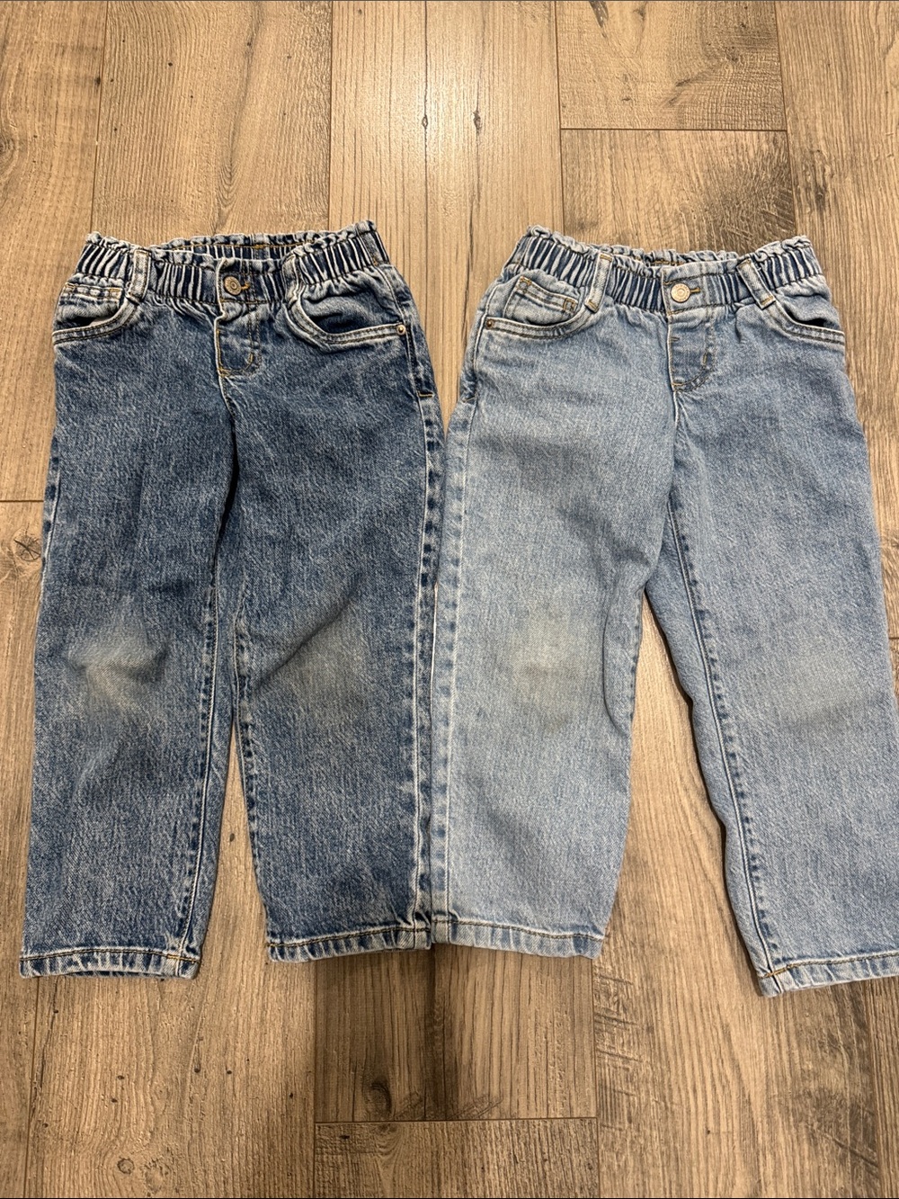 Cat & Jack Two-Pack Kids Denim Jeans - Light Blue & Medium Blue